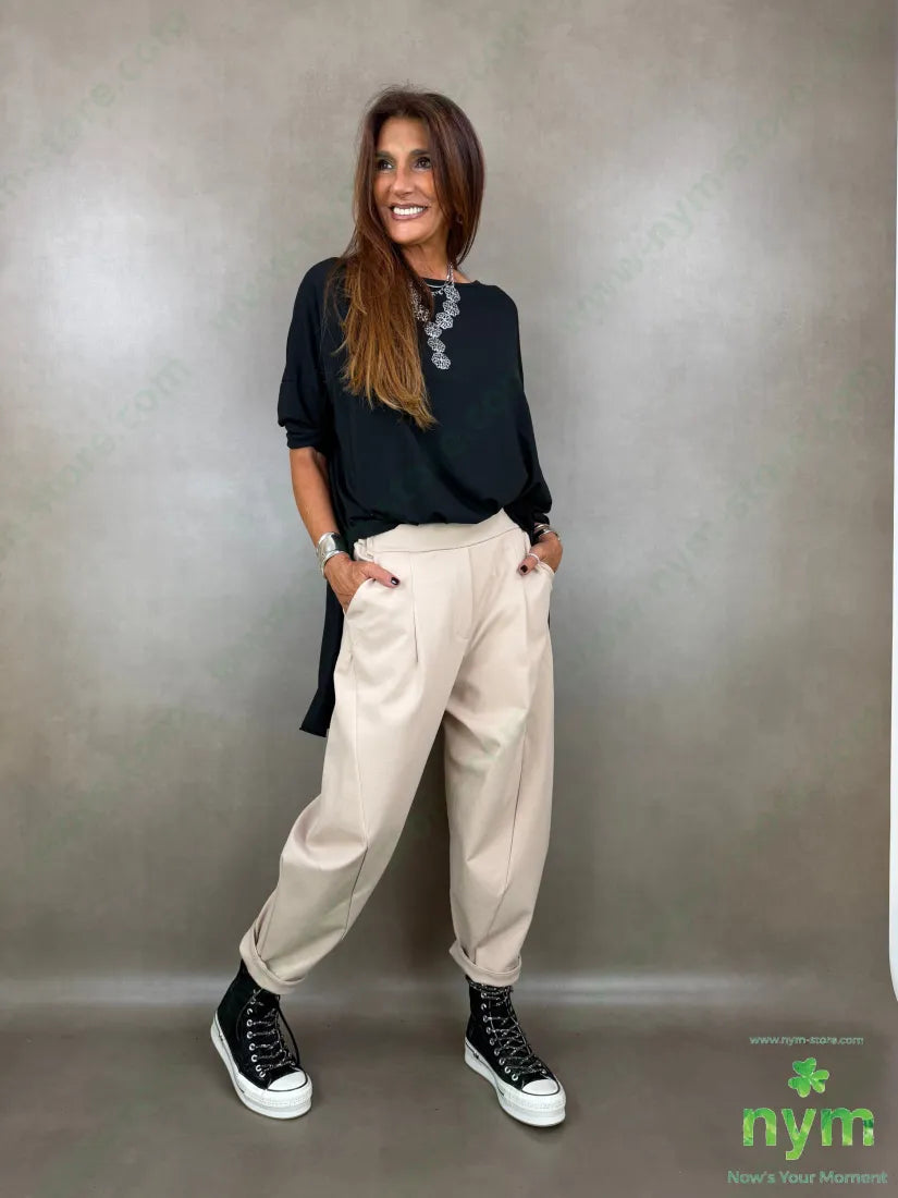 pantalone punto roma tasche ad asola 65vi30ny5ea - PANTALONE