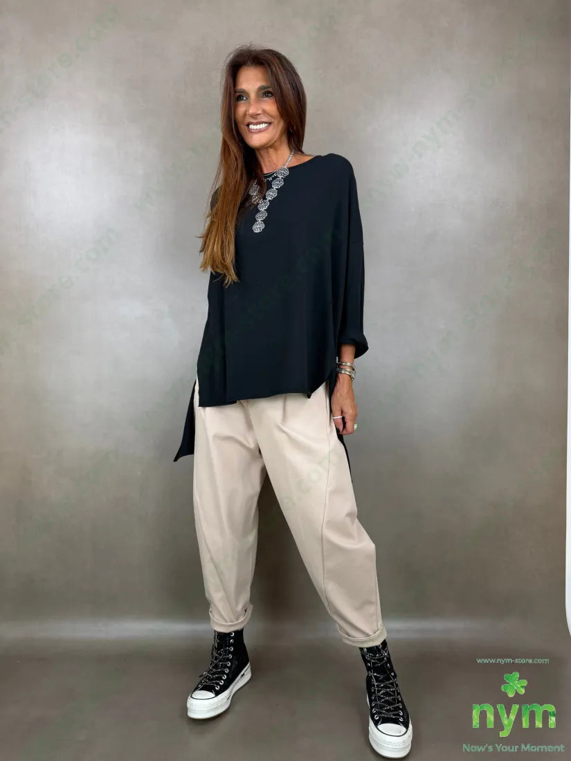 pantalone punto roma tasche ad asola 65vi30ny5ea - PANTALONE