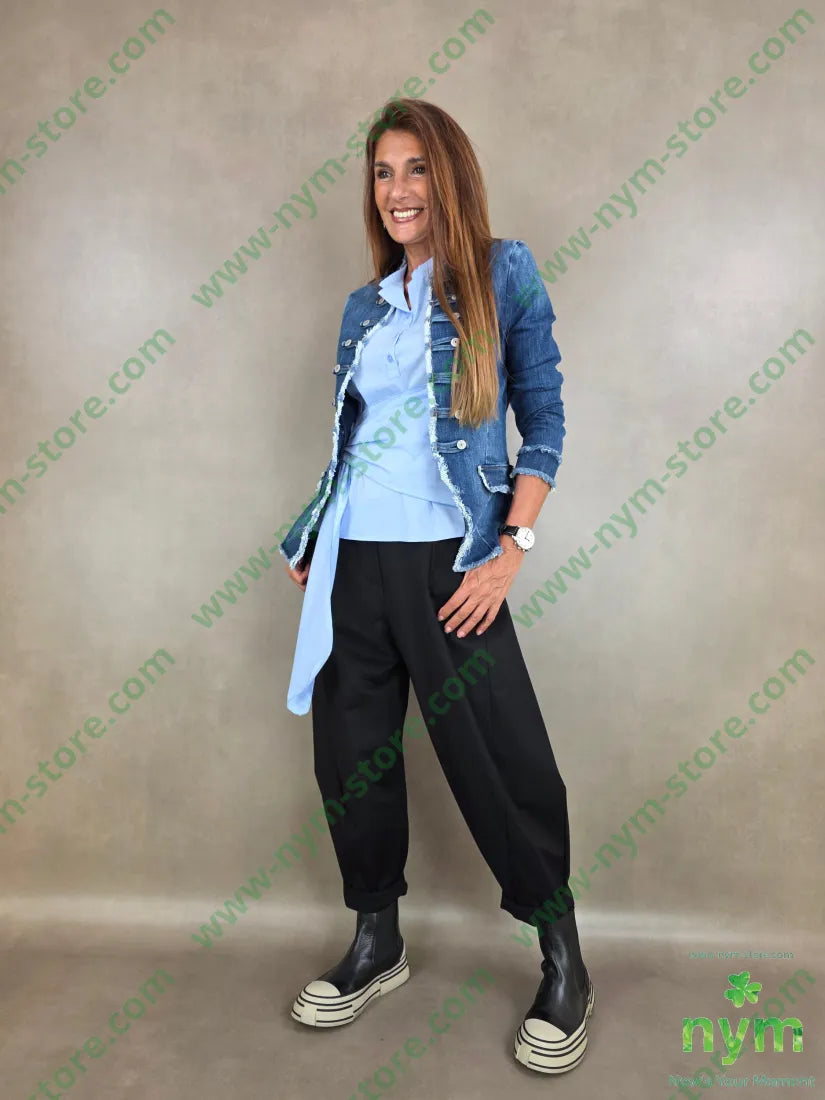 pantalone punto roma tasche ad asola 65vi30ny5ea - U / NERO / AI26 - PANTALONE