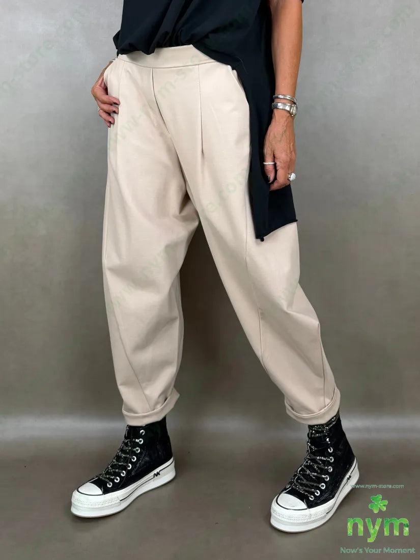 pantalone punto roma tasche ad asola 65vi30ny5ea - U / SABBIA / AI26 - PANTALONE