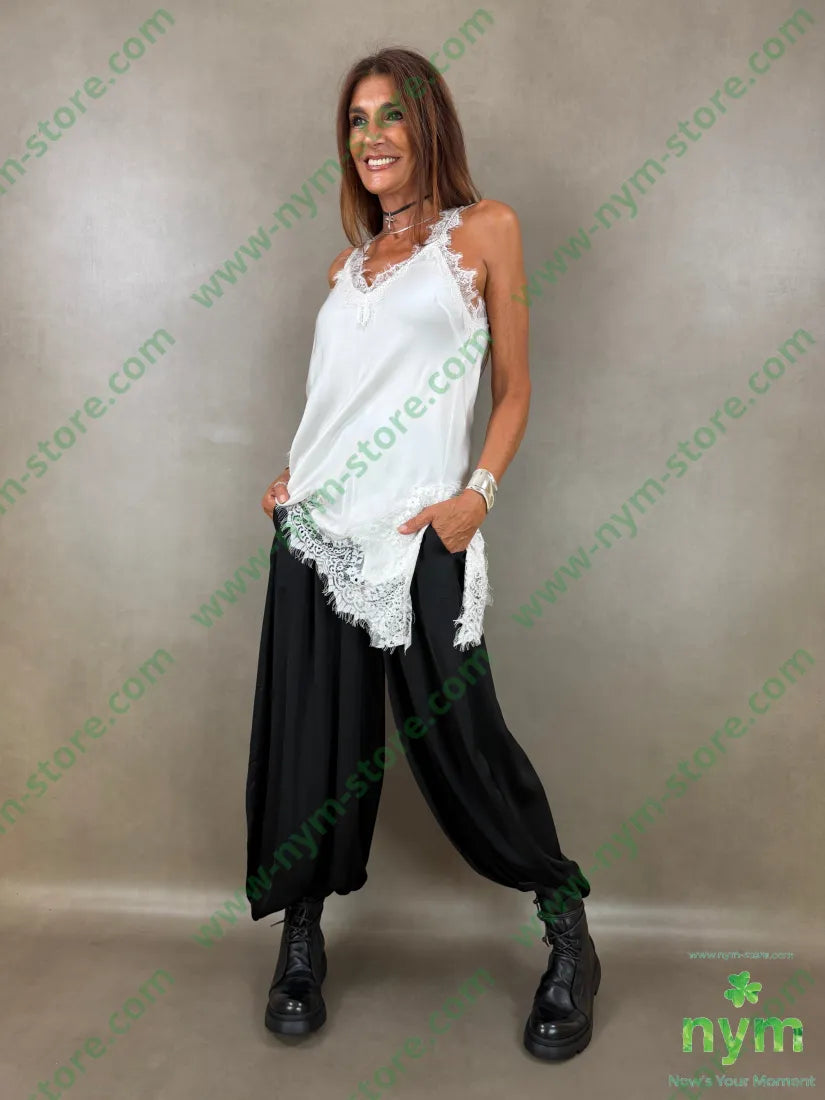 pantalone raso con elastico 60ry40vi - PANTALONE