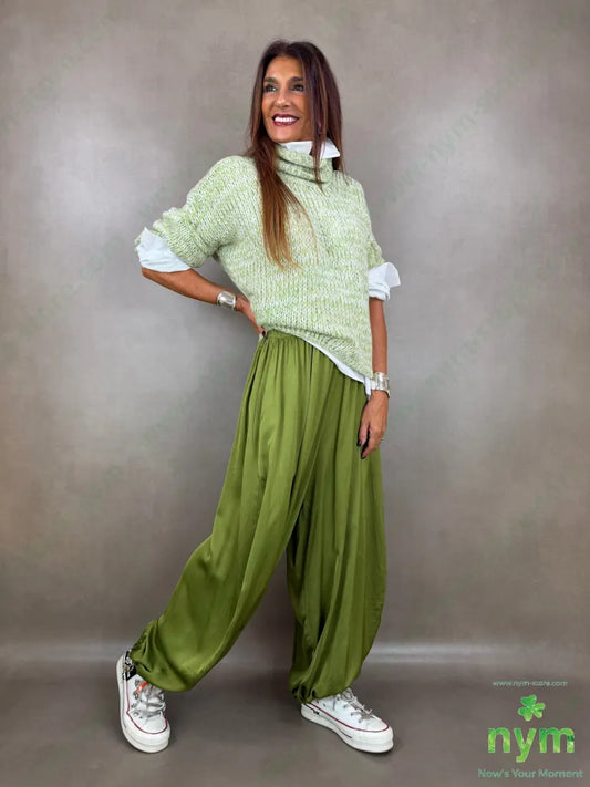 pantalone raso con elastico 60ry40vi - PANTALONE