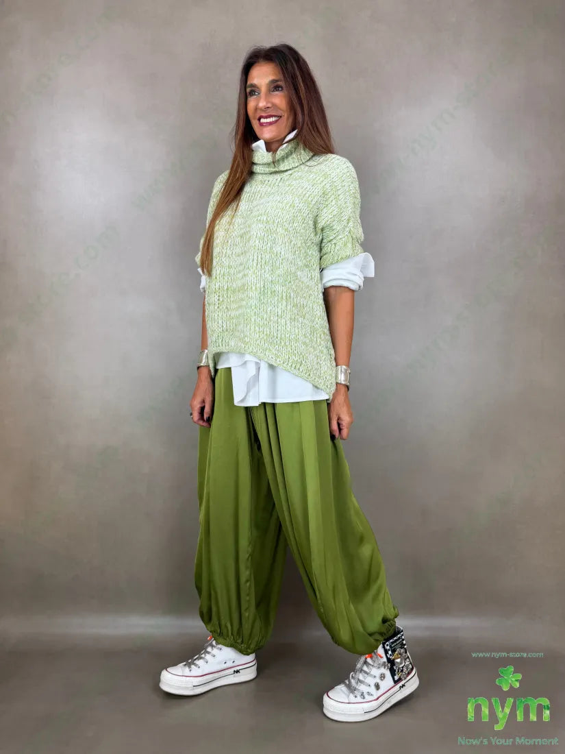 pantalone raso con elastico 60ry40vi - PANTALONE