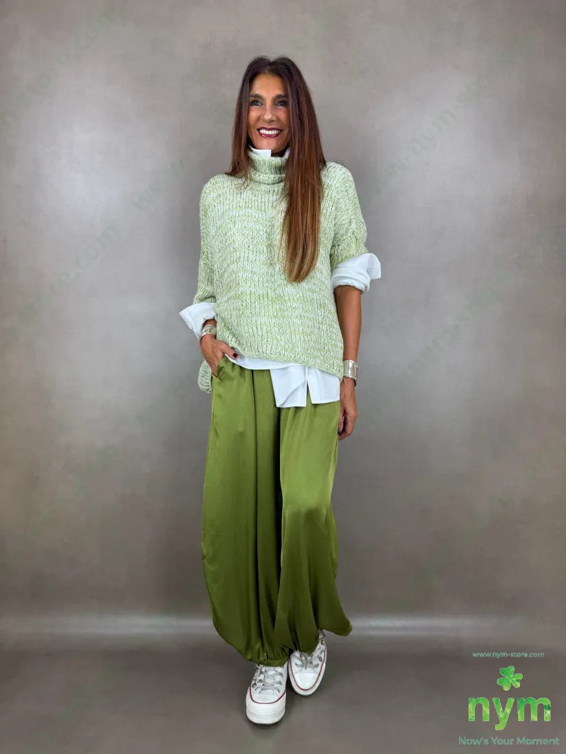 pantalone raso con elastico 60ry40vi - PANTALONE