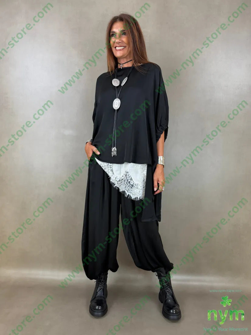 pantalone raso con elastico 60ry40vi - PANTALONE