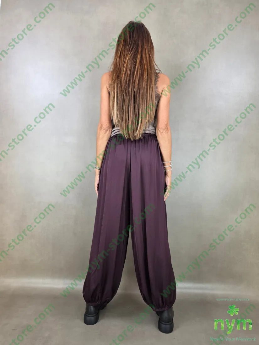 pantalone raso con elastico 60ry40vi - U / BORDO / AI26 - PANTALONE