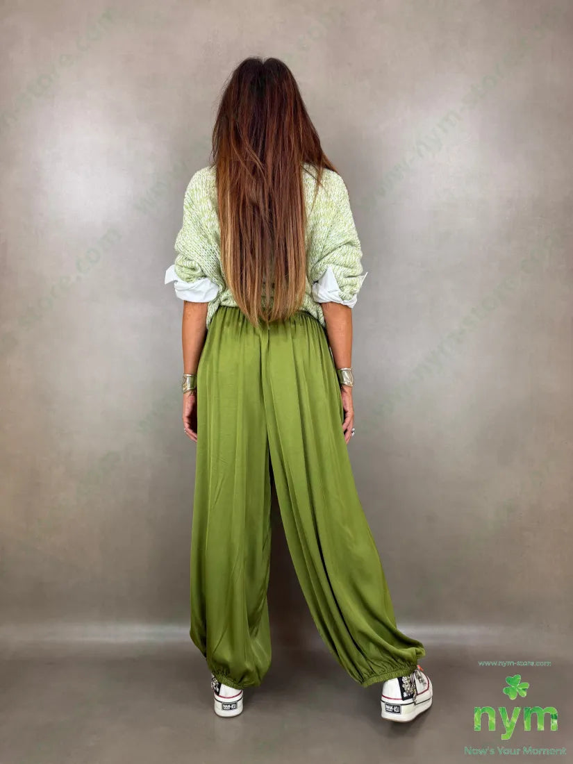 pantalone raso con elastico 60ry40vi - PANTALONE