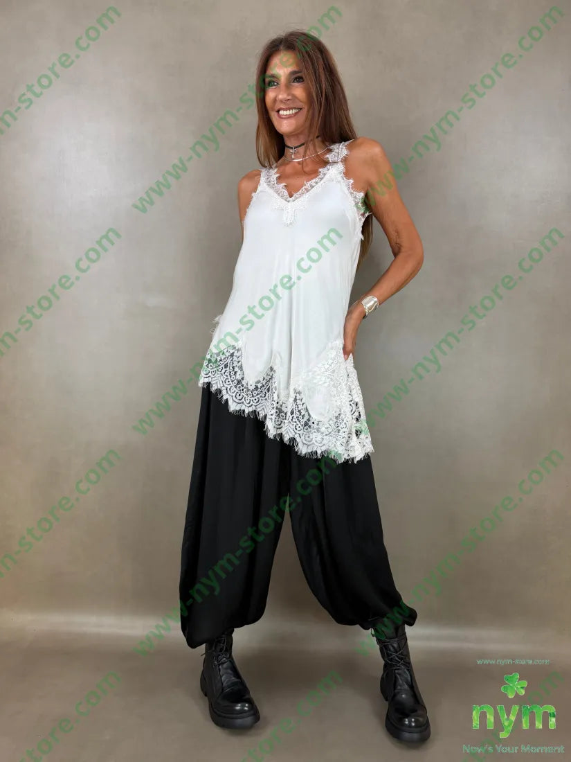 pantalone raso con elastico 60ry40vi - PANTALONE