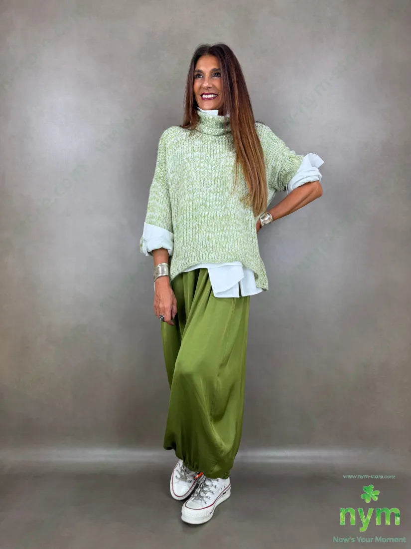 pantalone raso con elastico 60ry40vi - PANTALONE