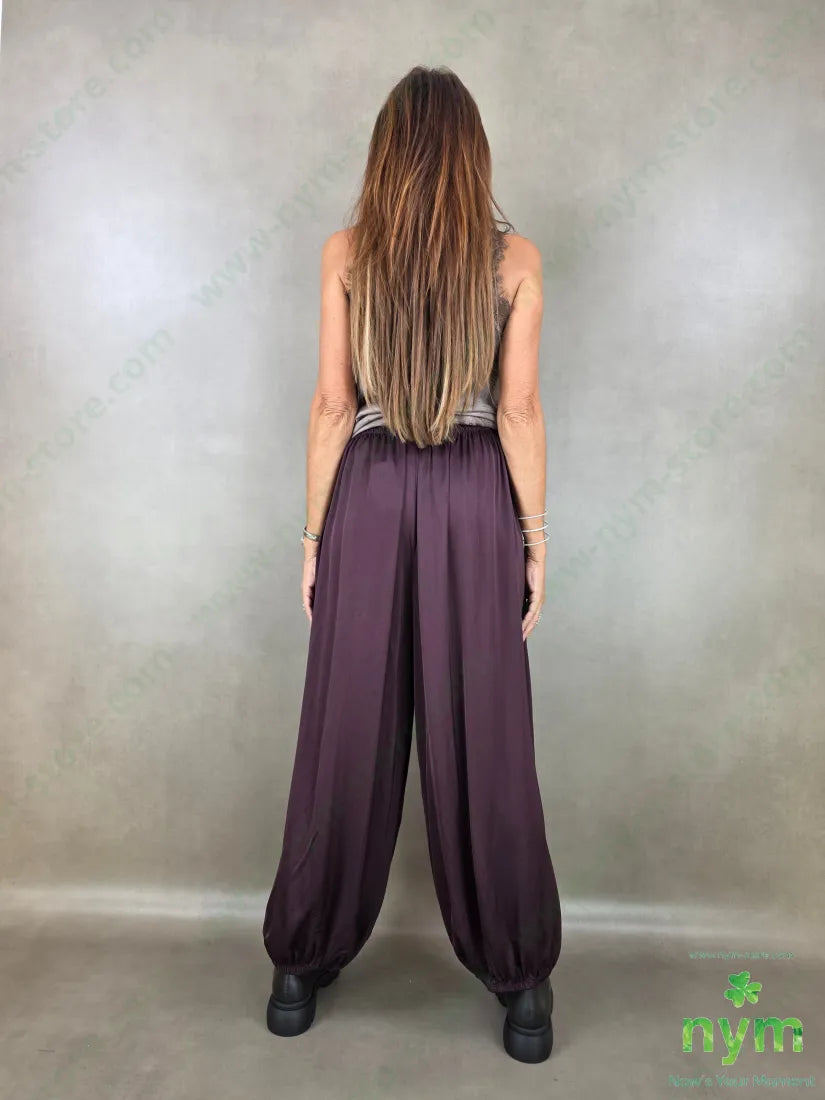 pantalone raso con elastico 60ry40vi - U / BORDO / AI26 - PANTALONE