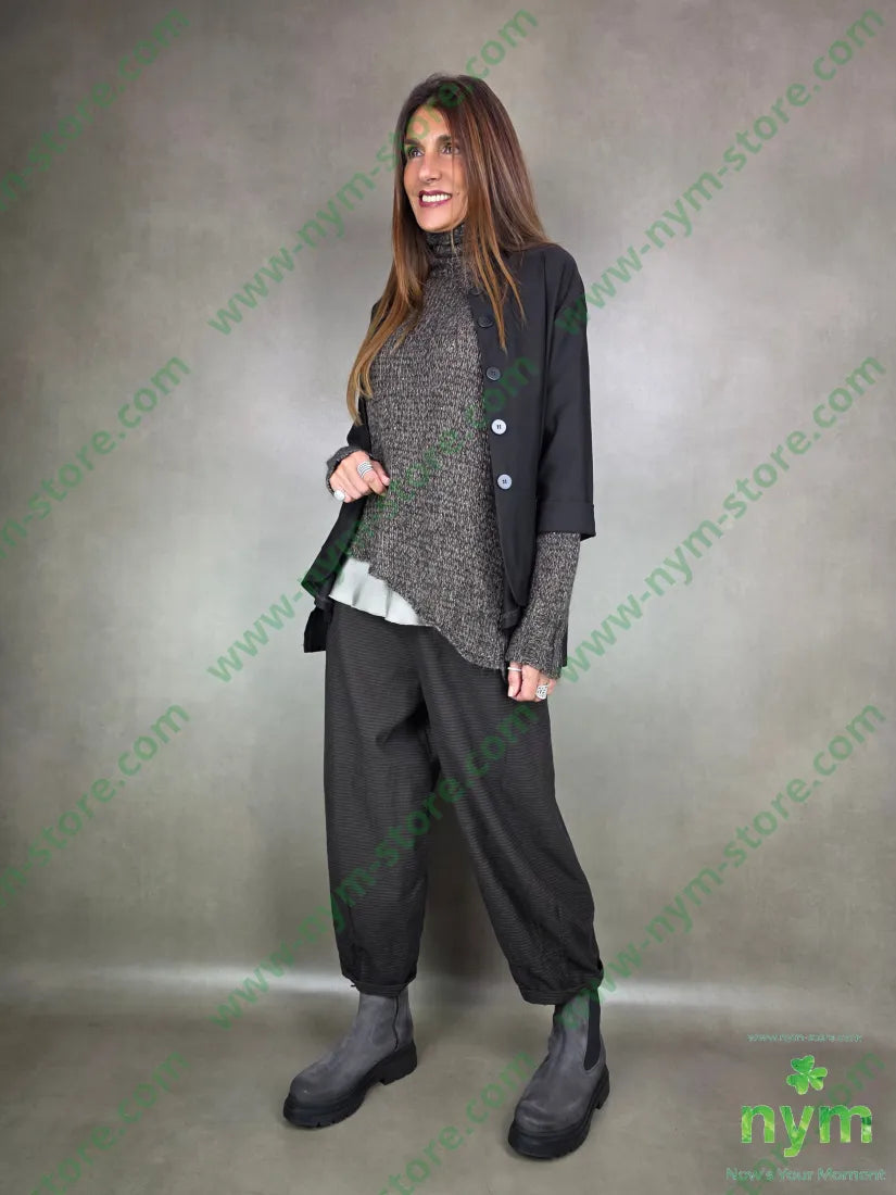 pantalone riga cucitura fondo 100co PANTALONE