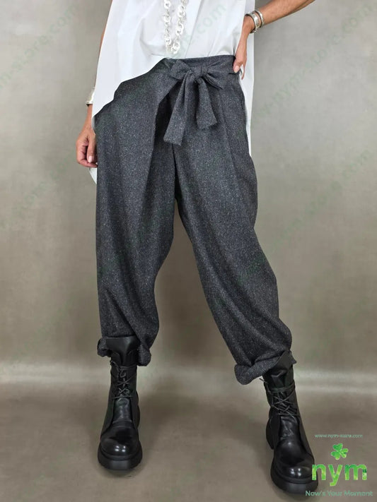 pantalone sale e pepe incrocio 70pl27ra3ea - U / ANTRACITE / AI26 - PANTALONE