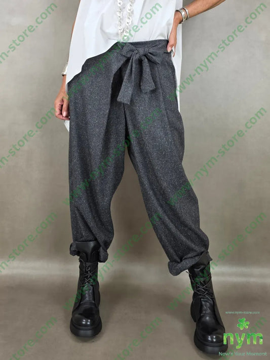 pantalone sale e pepe incrocio 70pl27ra3ea - U / ANTRACITE / AI26 - PANTALONE