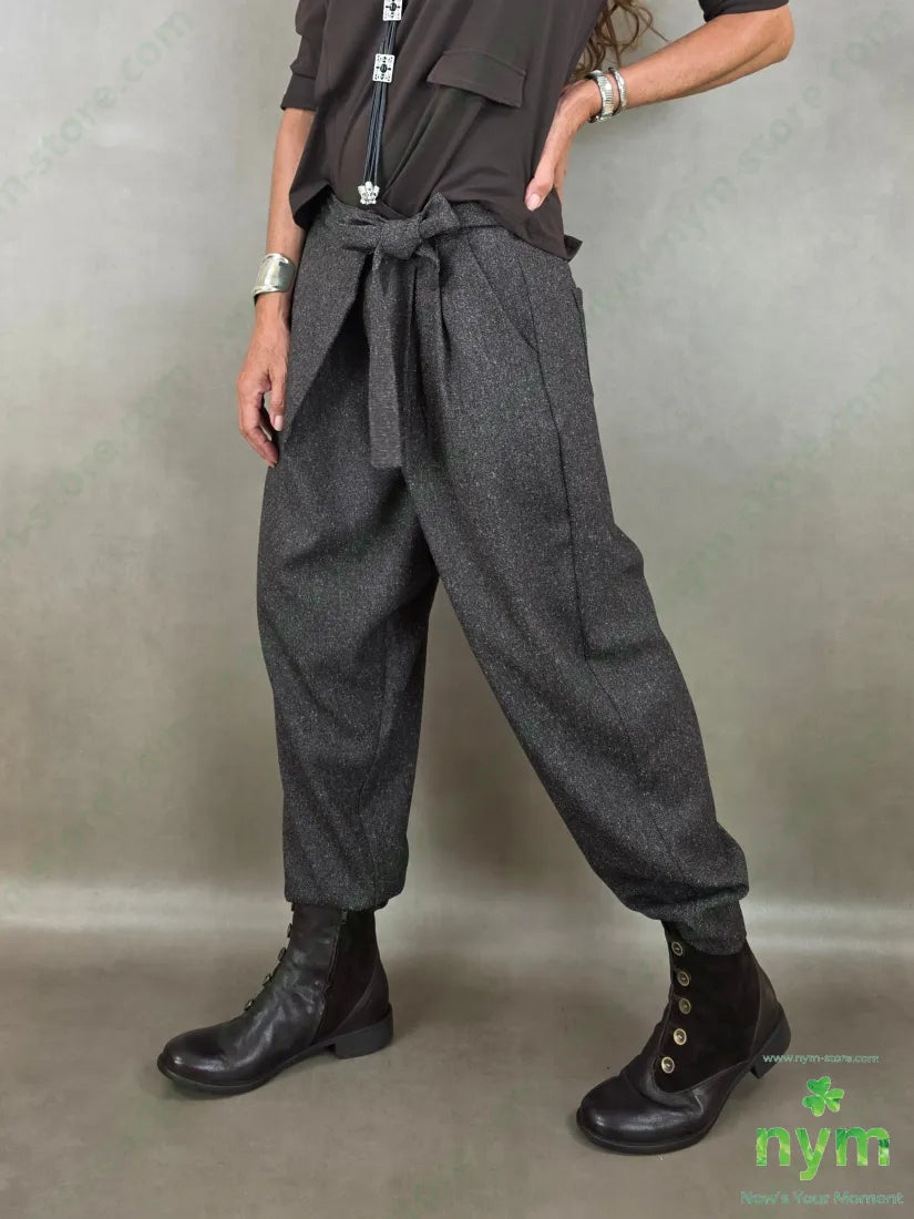 pantalone sale e pepe incrocio 70pl27ra3ea - U / MARRONE / AI26 - PANTALONE