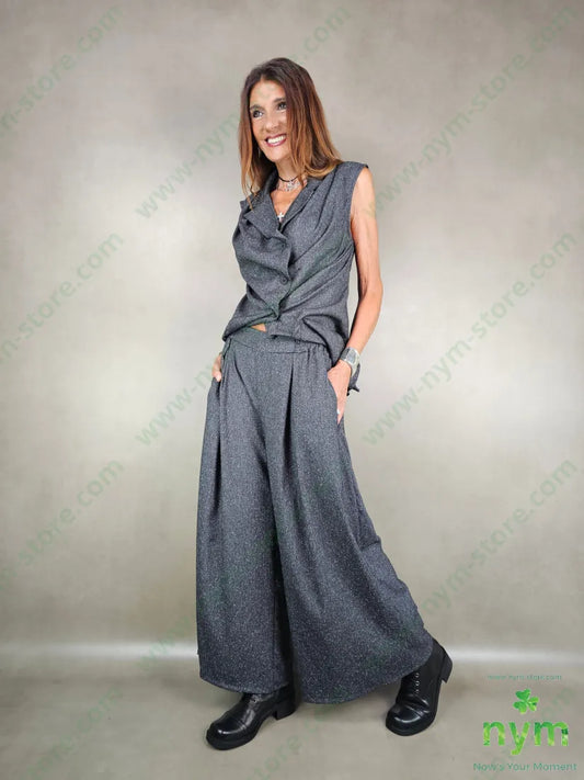 pantalone sale e pepe palazzo 70pl27ra3ea U / ANTRACITE / AI25 PANTALONE