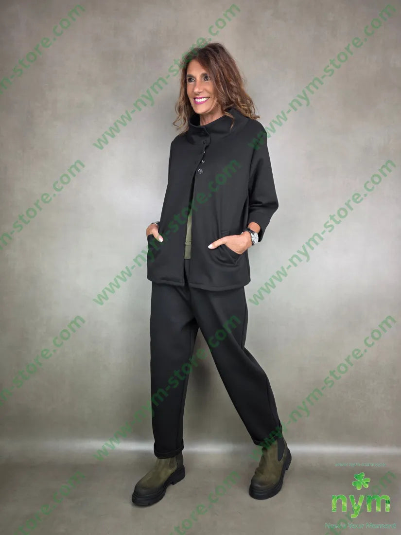 pantalone scuba tasche a toppa 65vi30ny5ea U / NERO / AI25 PANTALONE