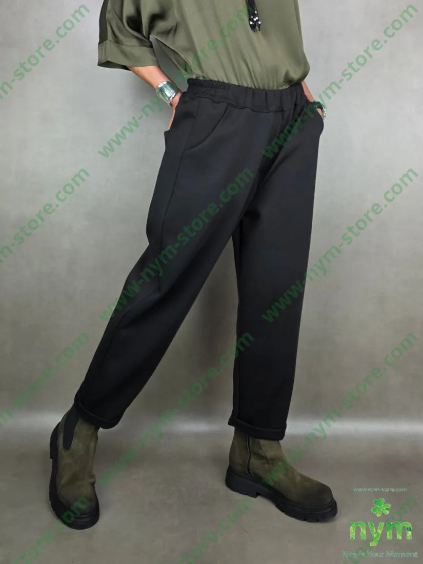 pantalone scuba tasche a toppa 65vi30ny5ea U / NERO / AI25 PANTALONE