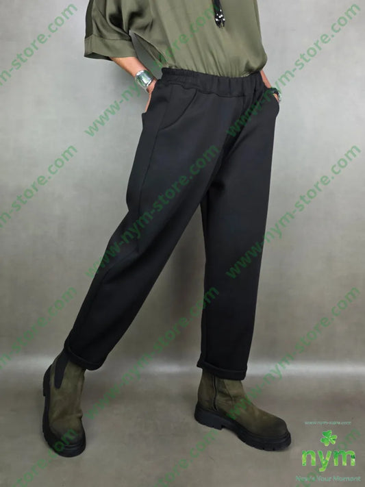 pantalone scuba tasche a toppa 65vi30ny5ea U / NERO / AI25 PANTALONE