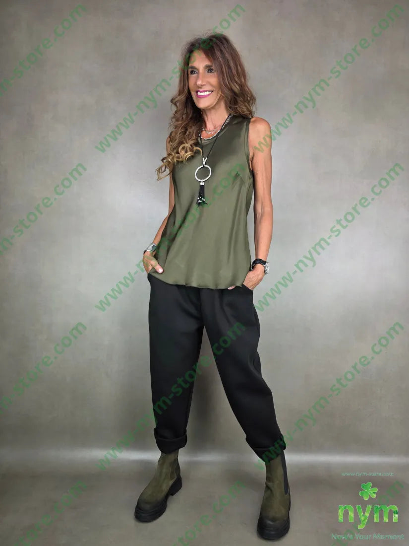 pantalone scuba tasche a toppa 65vi30ny5ea U / NERO / AI25 PANTALONE