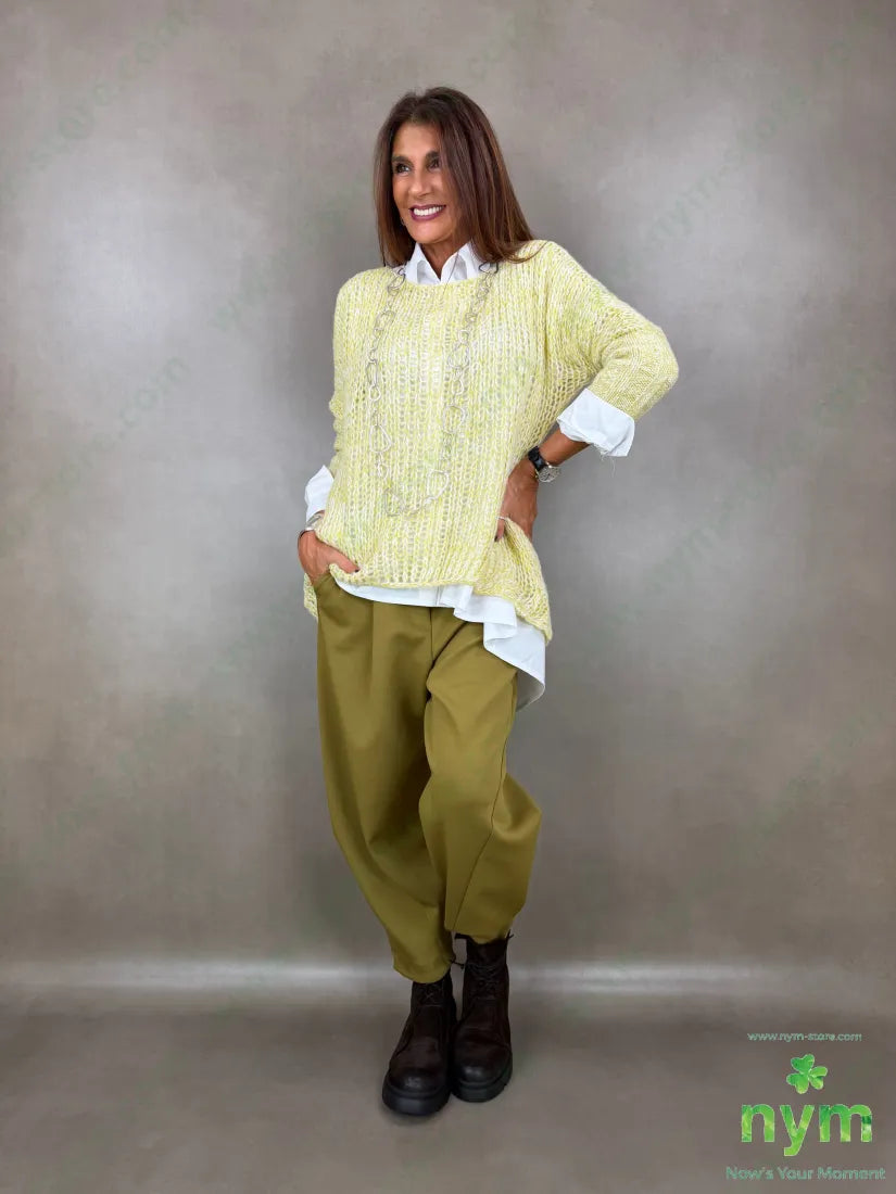 Pantalone scuba tasche asola dietro 72co20pl8ea - U / OLIO / AI26 - PANTALONE