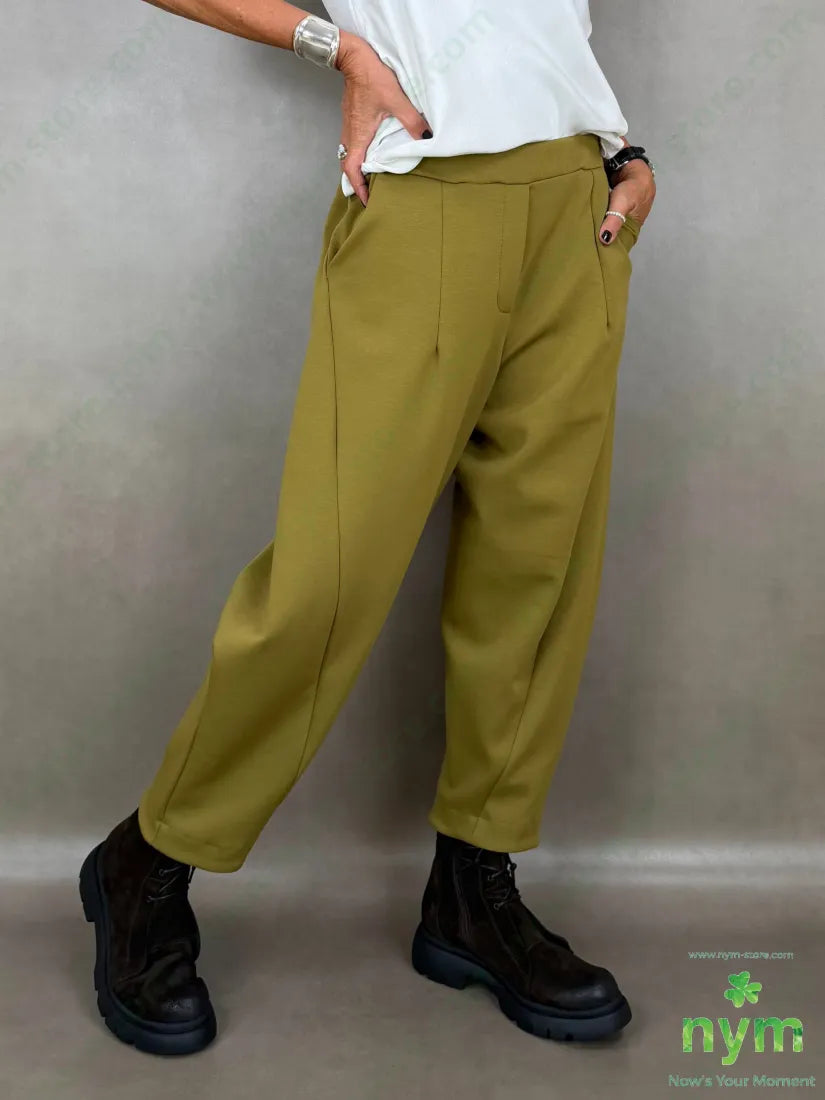 Pantalone scuba tasche asola dietro 72co20pl8ea - U / OLIO / AI26 - PANTALONE