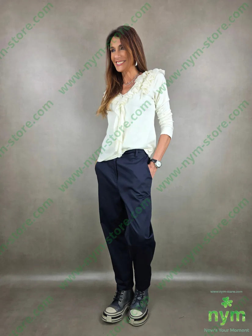 pantalone slim tessuto lucido 79vi19ny2ea PANTALONE