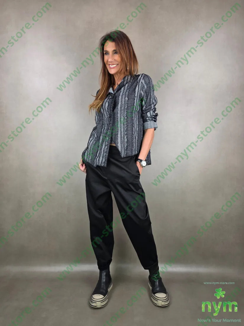 pantalone slim tessuto lucido 79vi19ny2ea PANTALONE