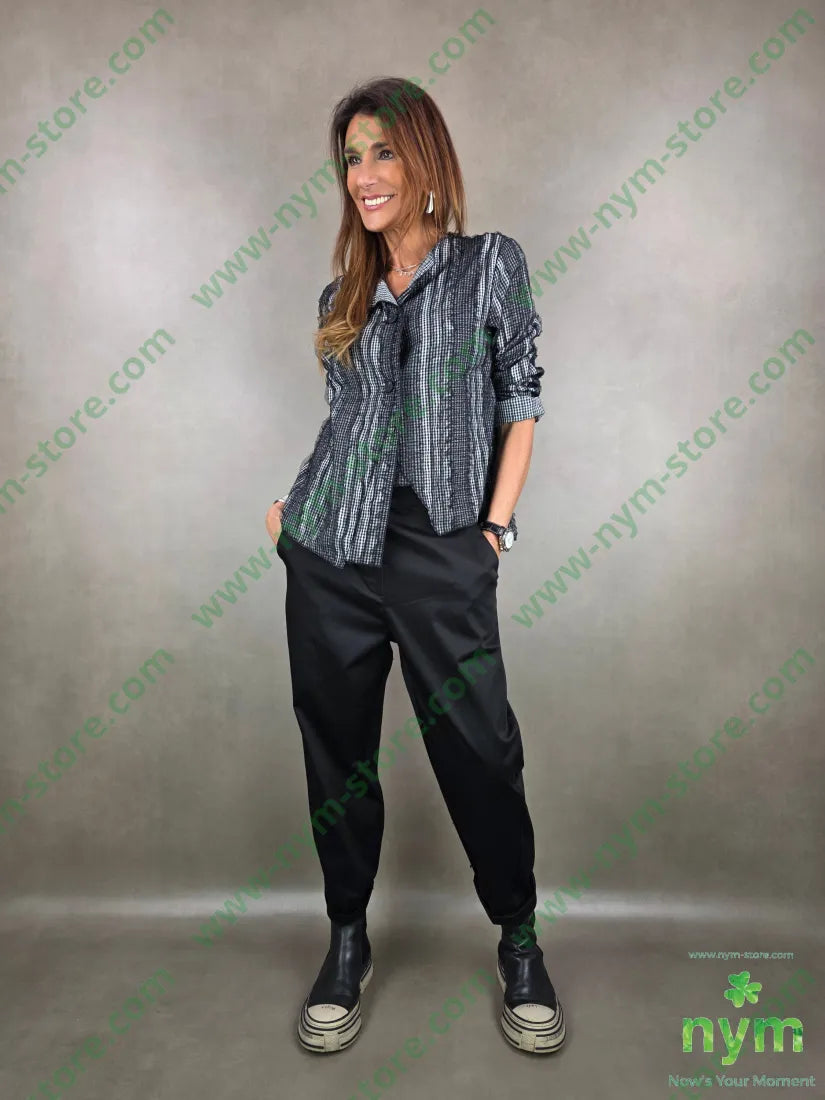 pantalone slim tessuto lucido 79vi19ny2ea PANTALONE