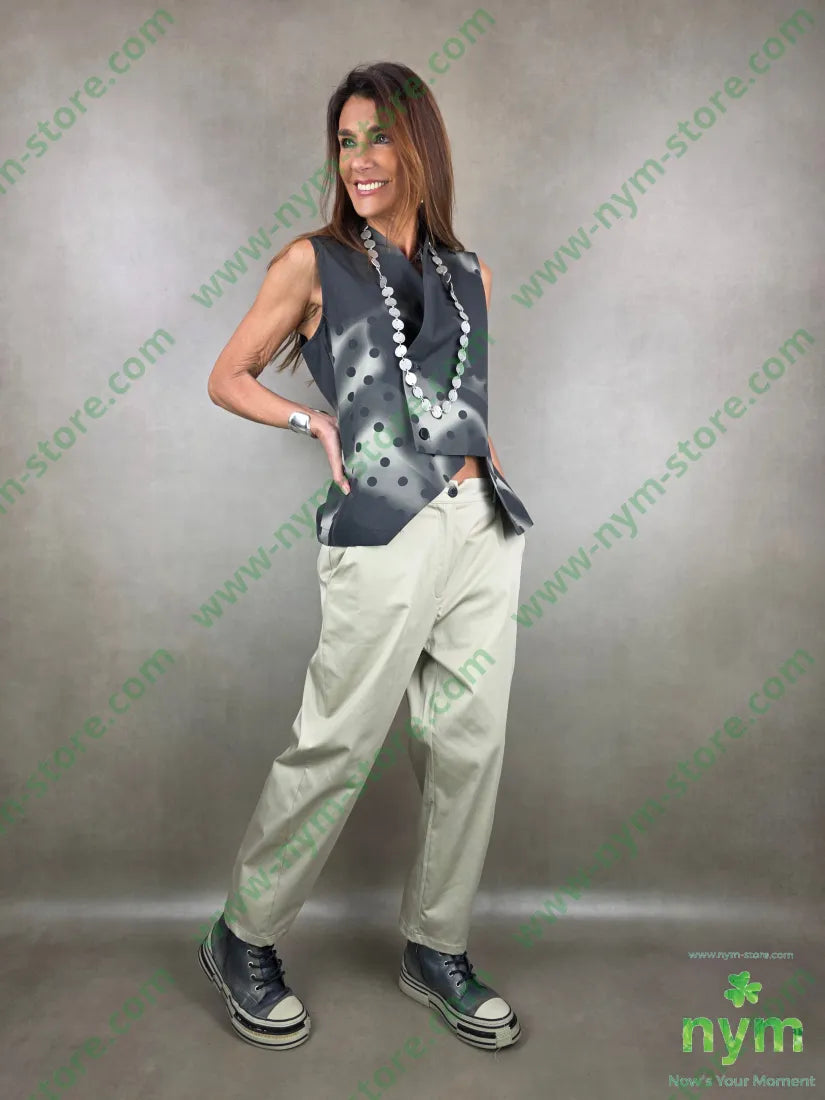 pantalone slim tessuto lucido 79vi19ny2ea PANTALONE