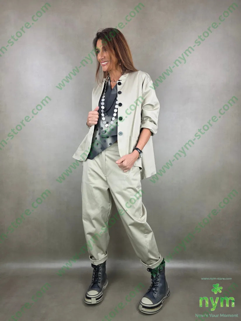 pantalone slim tessuto lucido 79vi19ny2ea PANTALONE