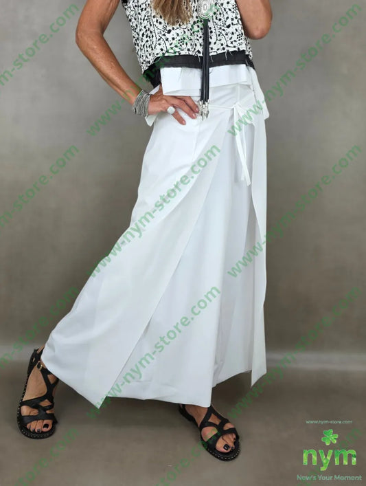 pantalone super ela aperto lato 75pa25ea - U / BIANCO / PE26 - PANTALONE