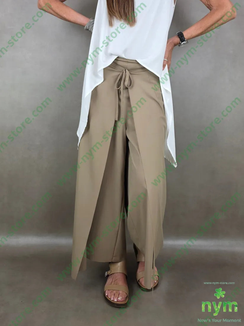 pantalone super ela aperto lato 75pa25ea - U / CAMMELLO / PE26 - PANTALONE