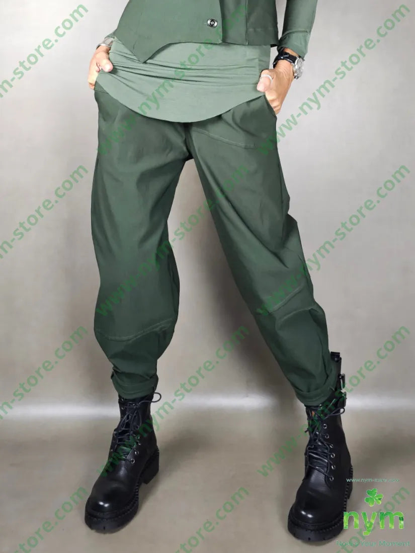 pantalone tagli trasversali 78vi19pa3ea 1 / MILITARE / AI25 PANTALONE