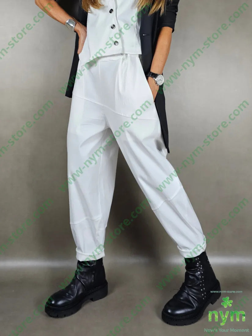 pantalone tagli trasversali 78vi19pa3ea 1 / PANNA / AI25 PANTALONE