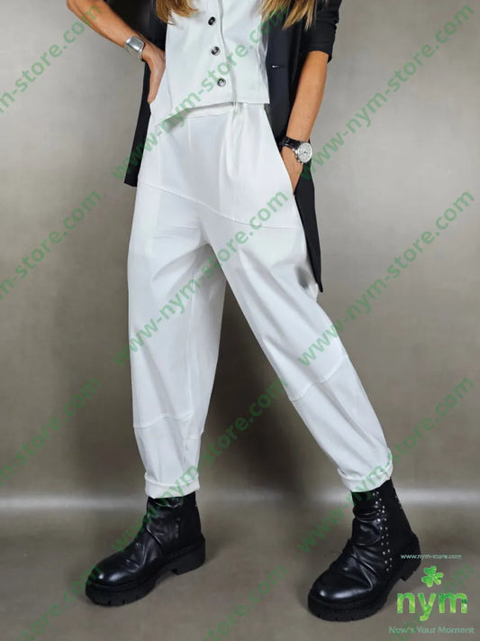 pantalone tagli trasversali 78vi19pa3ea 1 / PANNA / AI25 PANTALONE