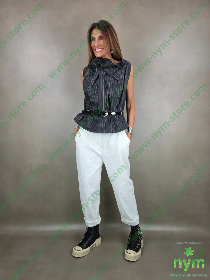 pantalone tasca applicata interno ricamo 50pl30ny20co PANTALONE