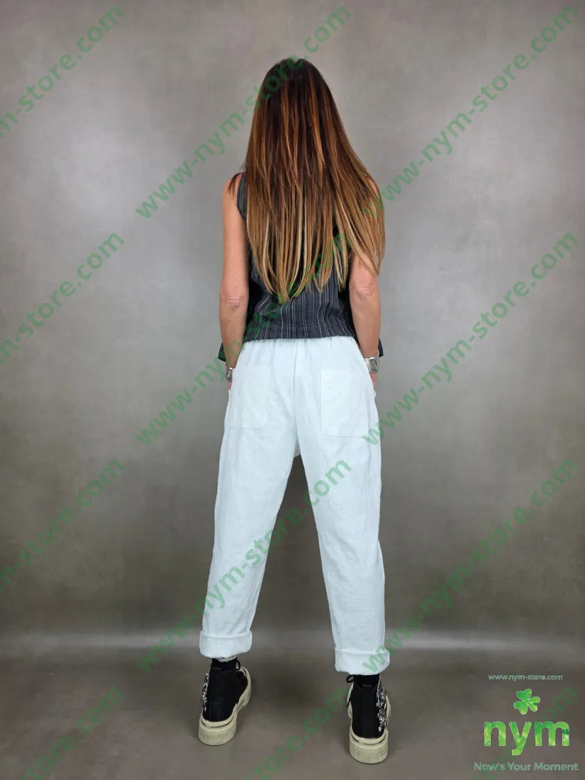 pantalone tasca applicata interno ricamo 50pl30ny20co PANTALONE