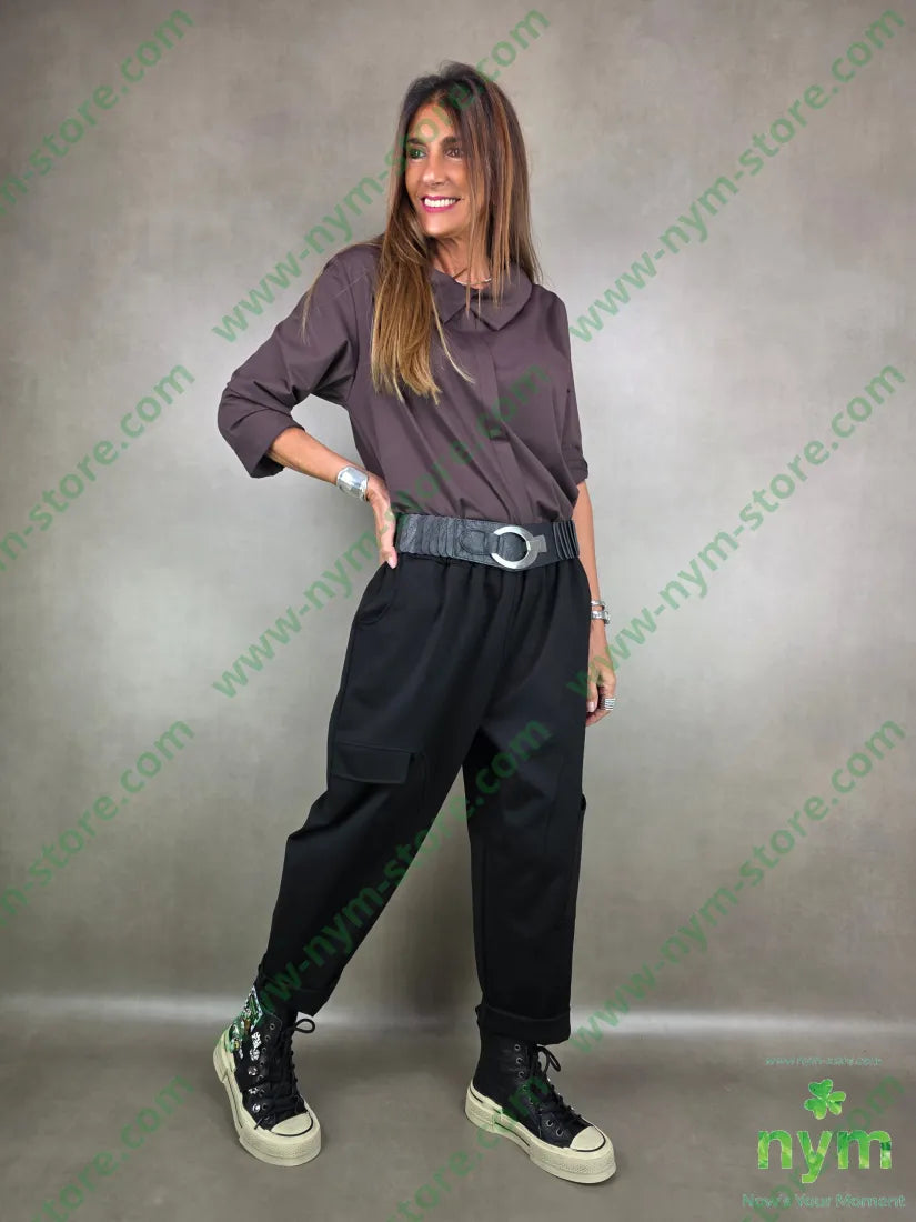 pantalone tasca ginocchio 65vi30pa5ea U / NERO / AI25 PANTALONE