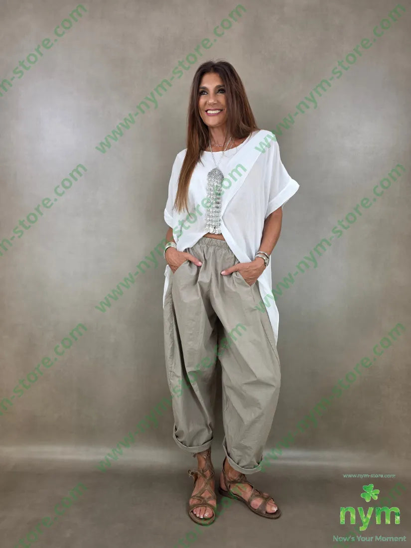 pantalone tela vela imbuto 100co - PANTALONE