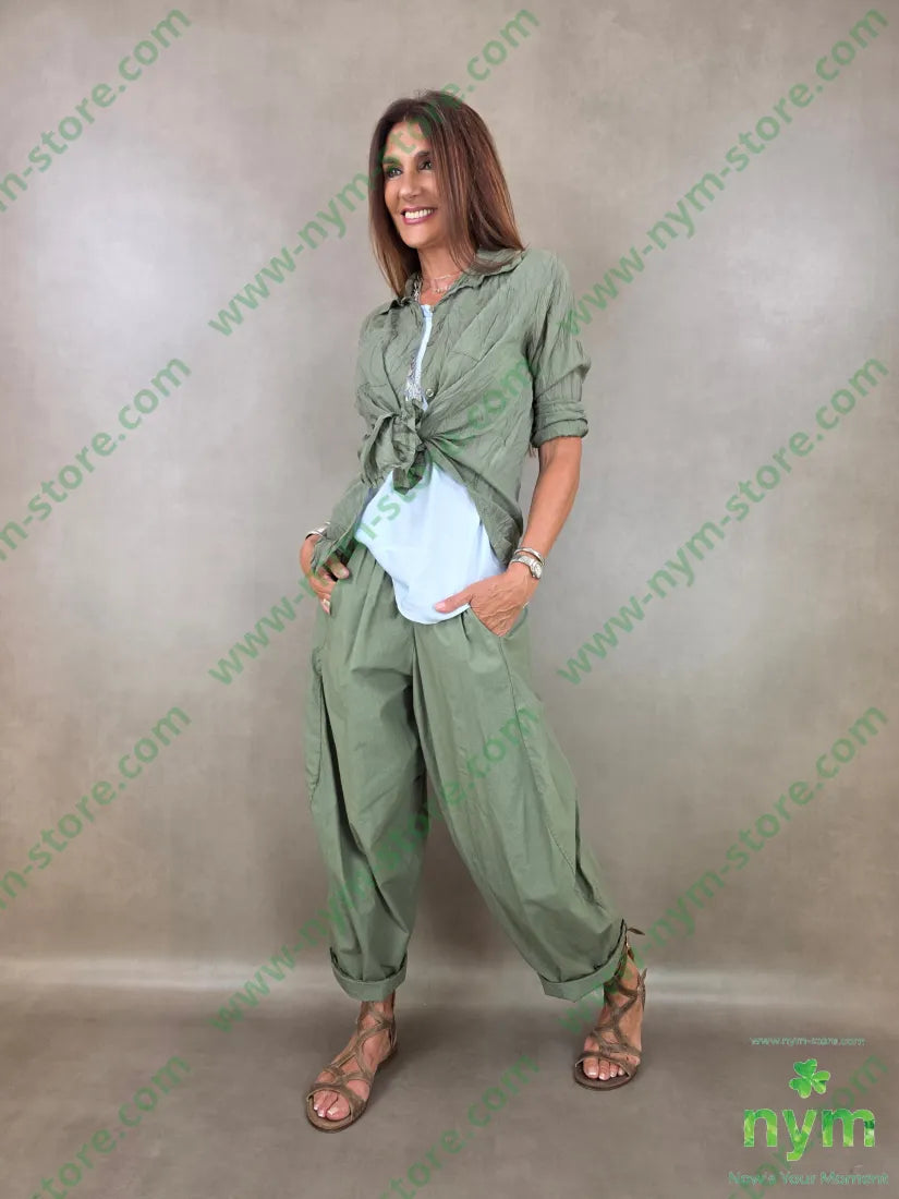 pantalone tela vela imbuto 100co - PANTALONE