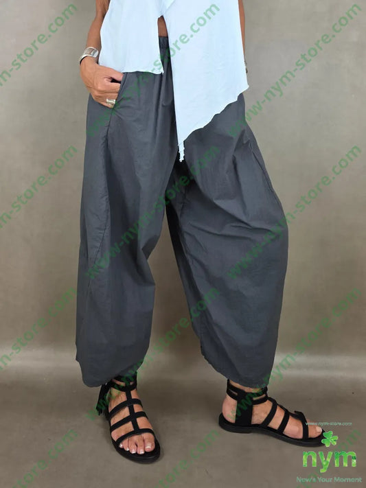 pantalone tela vela imbuto 100co - U / ANTRACITE / PE26 - PANTALONE