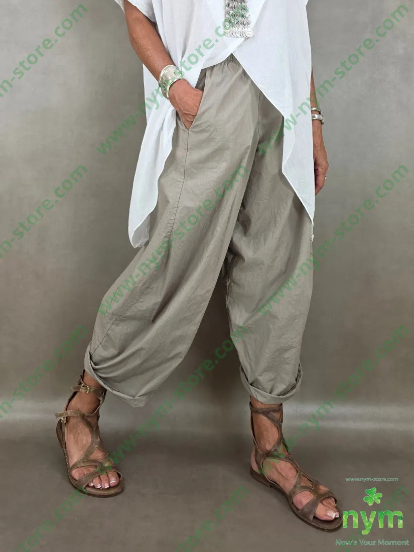 pantalone tela vela imbuto 100co - U / FANGO C. / PE26 - PANTALONE