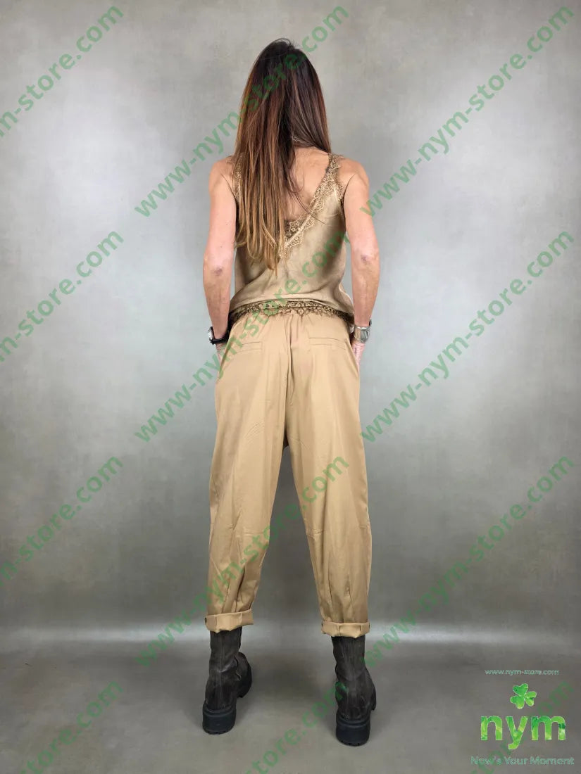 pantalone tencel cuciture fondo 69co29tc2ea PANTALONE