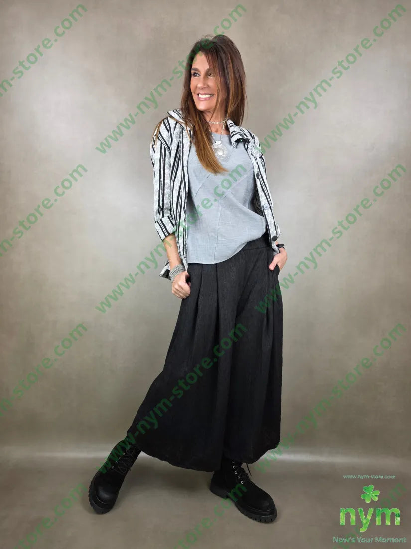 pantalone tessuto a nodi corto e largo 45ly30vi22ny PANTALONE