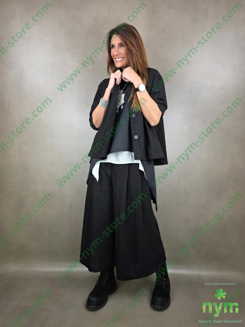 pantalone tessuto a nodi corto e largo 45ly30vi22ny PANTALONE