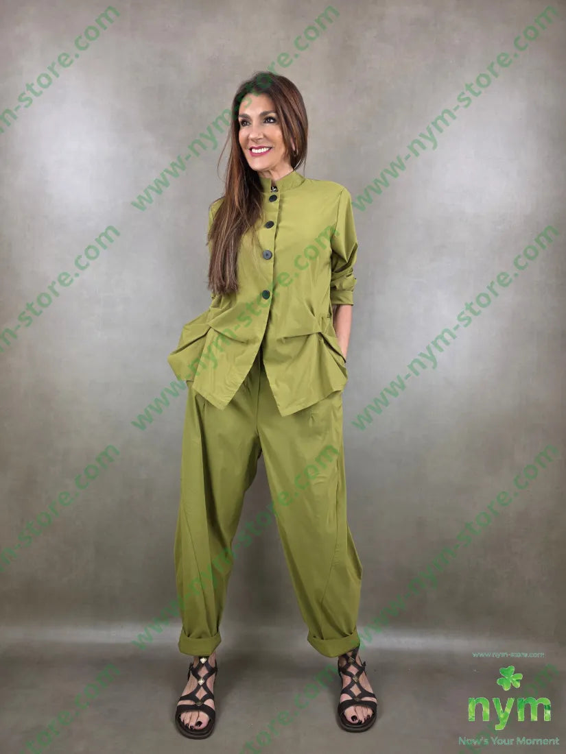 pantalone tessuto bengalina dettaglio imbuto 79vi19ny2ea - PANTALONE