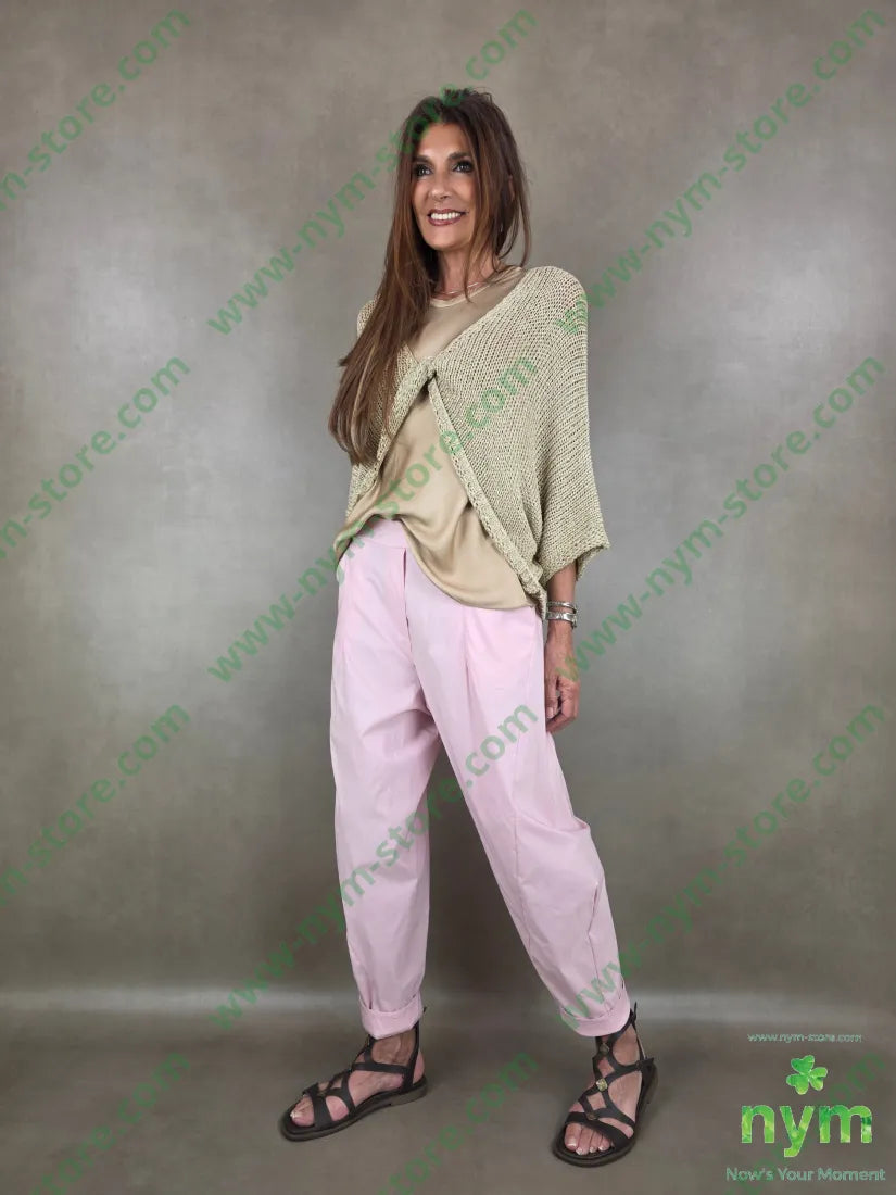 pantalone tessuto bengalina dettaglio imbuto 79vi19ny2ea - PANTALONE
