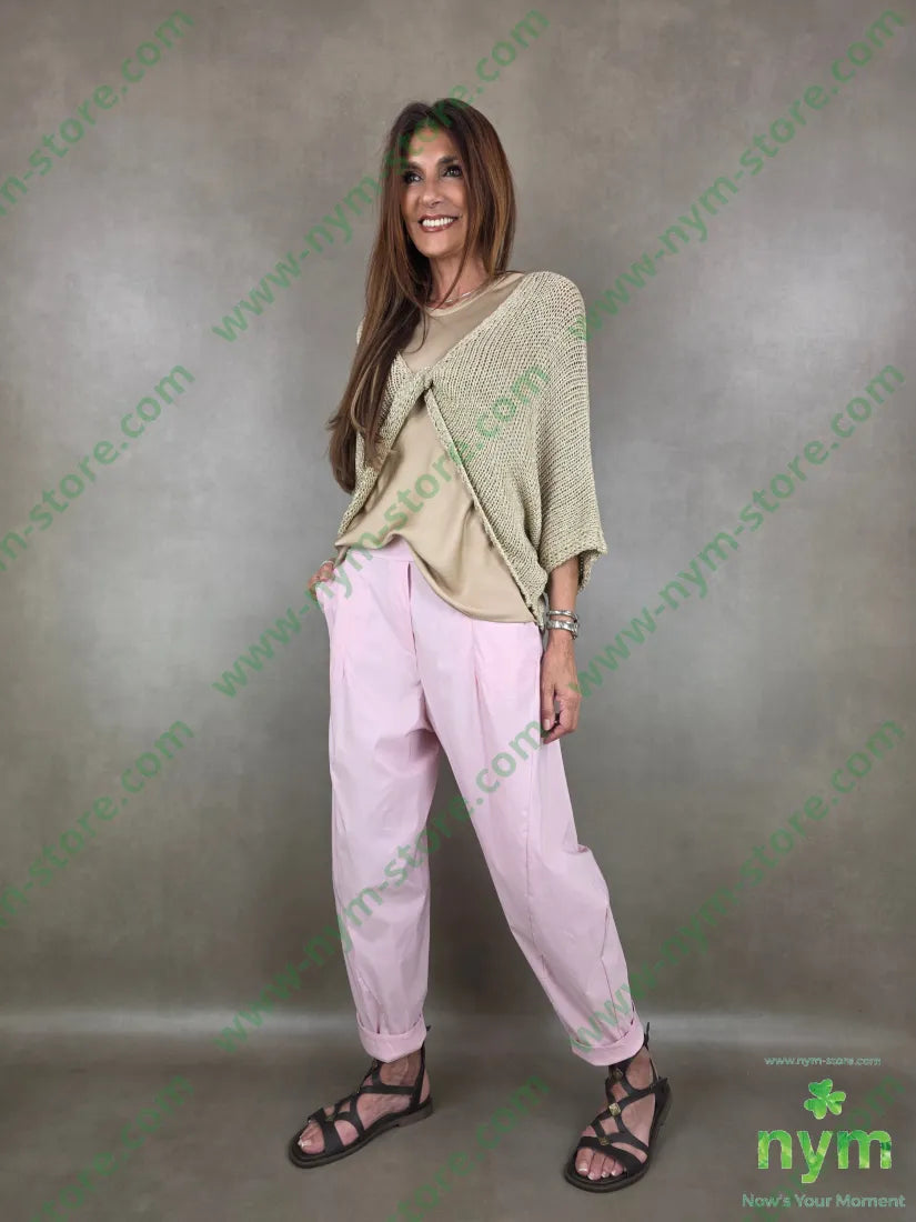 pantalone tessuto bengalina dettaglio imbuto 79vi19ny2ea - PANTALONE
