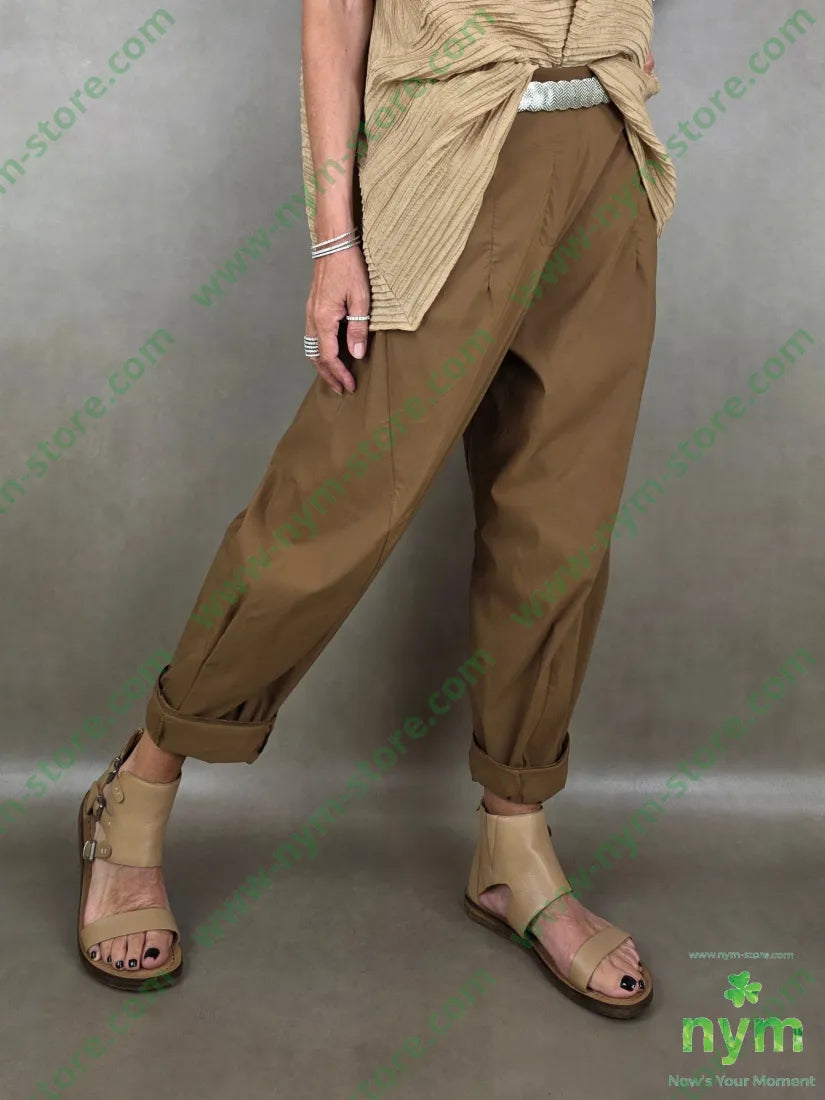 pantalone tessuto bengalina dettaglio imbuto 79vi19ny2ea - PANTALONE