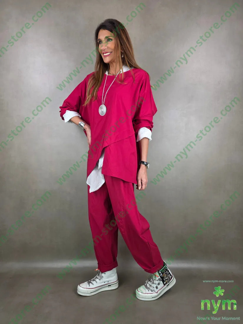 pantalone tessuto bengalina dettaglio imbuto 79vi19ny2ea PANTALONE